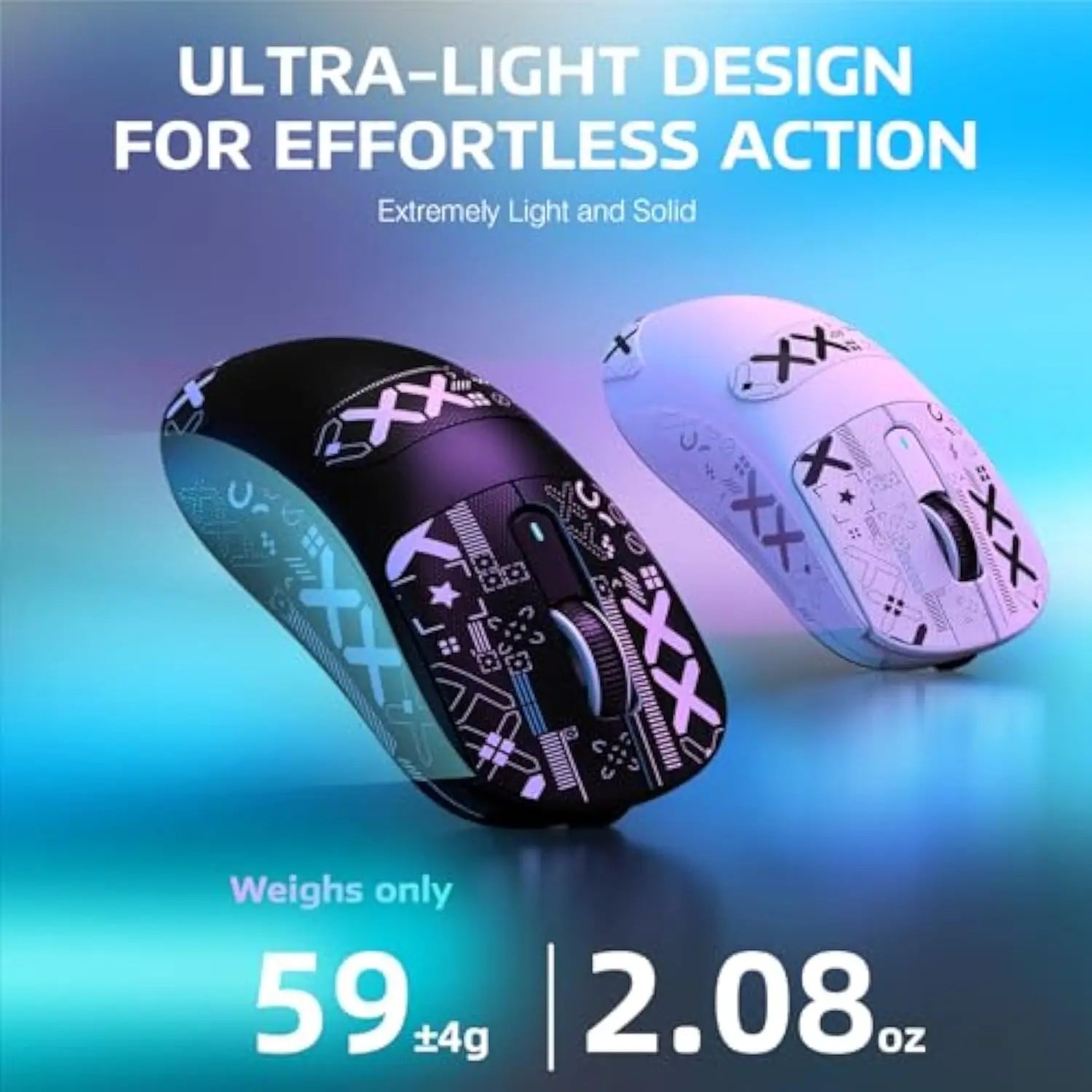 Attack Shark X3 Pro Wireless Gaming Mouse - PAW3395 26000DPI Tri-Mode (2.4G/BT/Wired) Macro Support RGB Ultra-Lightweight Design