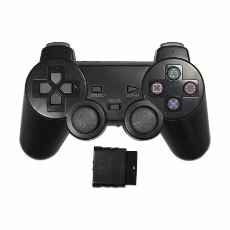Transparent Color Bluetooth Wireless Gamepad Controller For PS2 2.4G Vibration Controle Compatible with Plastation 2 Joystick