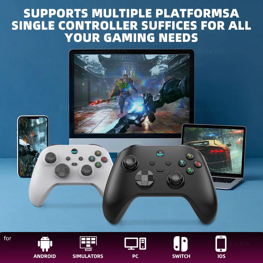 VILCORN G6 Wireless Game Controller for iOS/Android Smartphones Bluetooth-Compatible Gamepads for PC/SWITCH Hall Rocker Joystick