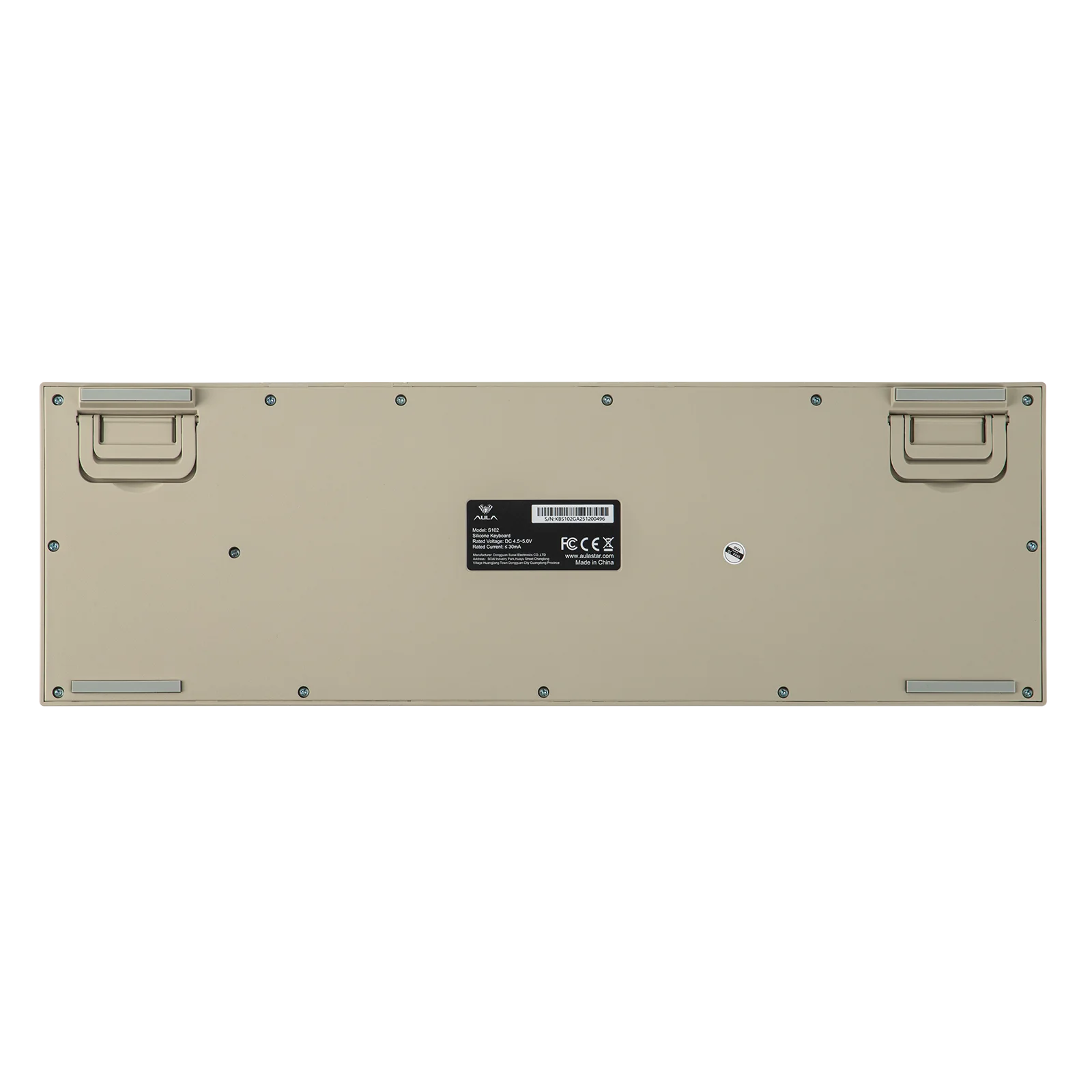 AULA S102 Wired Only Full Size Layout Silent Membrane Gaming Keyboard with Number Pad & Creamy Silicone Structure