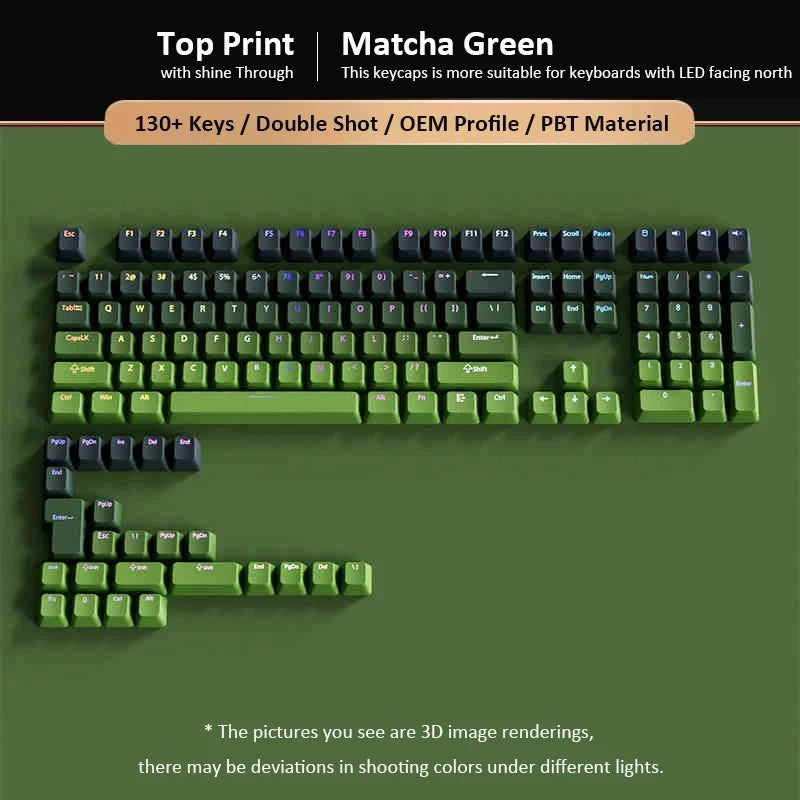 Gradient Keycaps For Cherry Mx Switch Mechanical Keyboard OEM Profile PBT Keycap Black Pink backlit RGB Gamer ISO Layout Key cap