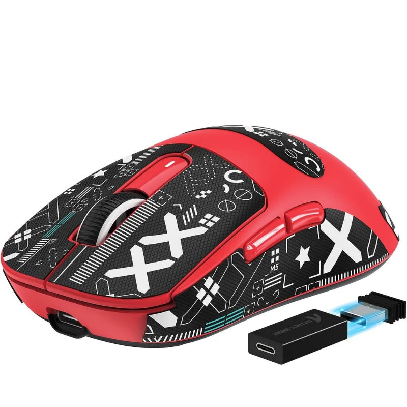 Attack Shark X3 Pro Wireless Gaming Mouse - PAW3395 26000DPI Tri-Mode (2.4G/BT/Wired) Macro Support RGB Ultra-Lightweight Design