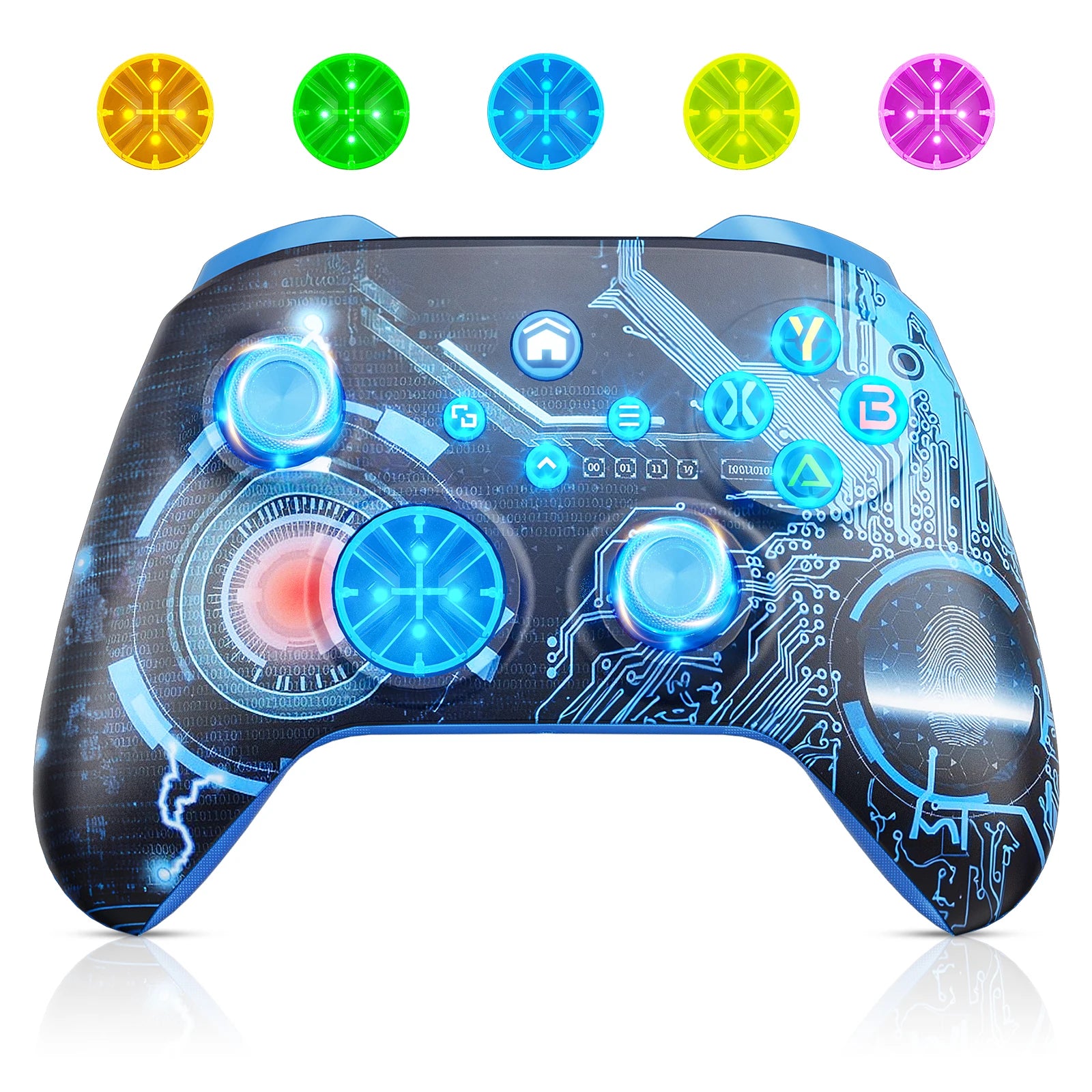 Wifi Wireless Controller For Xbox One/Xbox One S/X/Xbox Series X/S/Pc/Switch Joysticks With Turbo Function/6-Axis/RGB Gamepad