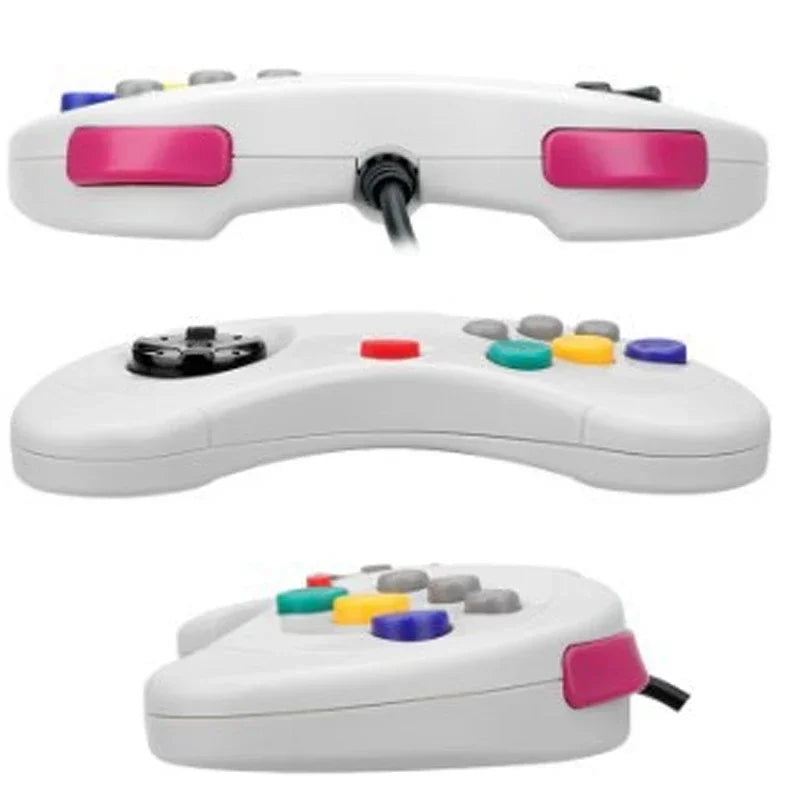 6 Buttons USB Classic Wired Game Gamepad for Segas Saturn Gamepad JoyPad for SEGAs Saturn System Joystick for PC for Mac