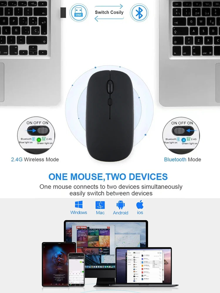 Wireless Bluetooth Mouse Marcaron Computer Laptop Optical Mouse Wireless for iPad Samsung Xiaomi Lenovo Tablet Universal Mice