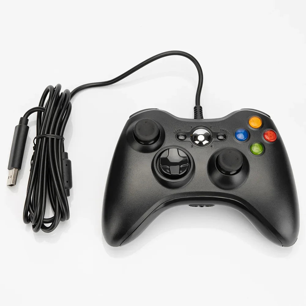 Wireless/Wired Controller For Xbox 360 Game Controller with Dual-Vibration Turbo Compatible with Xbox 360/360 Slim and PC Window